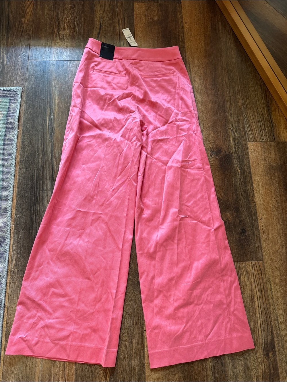White House Black Market Pink Wide-Leg Trousers - Picture 9 of 9